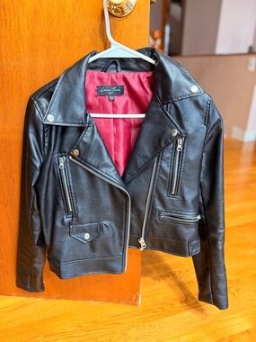 Love Tree Black Faux Leather Jacket